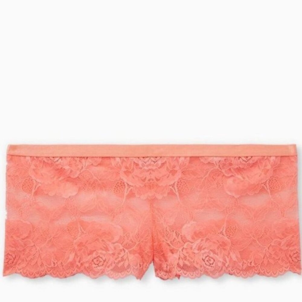 NWT Torrid Floral Lace Mid-Rise Cheeky Mini Lattice Back Panty Size 6